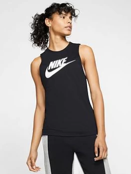 Image of Nike NSW Futura Muscle Tank Top - Black, Size S, Women