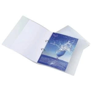 Image of Rapesco Eco 25mm Two-Ring Binder A4 Clear Pack of 10 1045