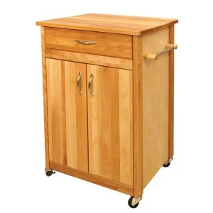Image of Catskill by Eddingtons Butcher Block Kitchen Trolley with Wheels