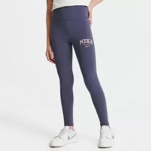 Image of Girls' Nike Sportswear Favorites High-Waisted Leggings