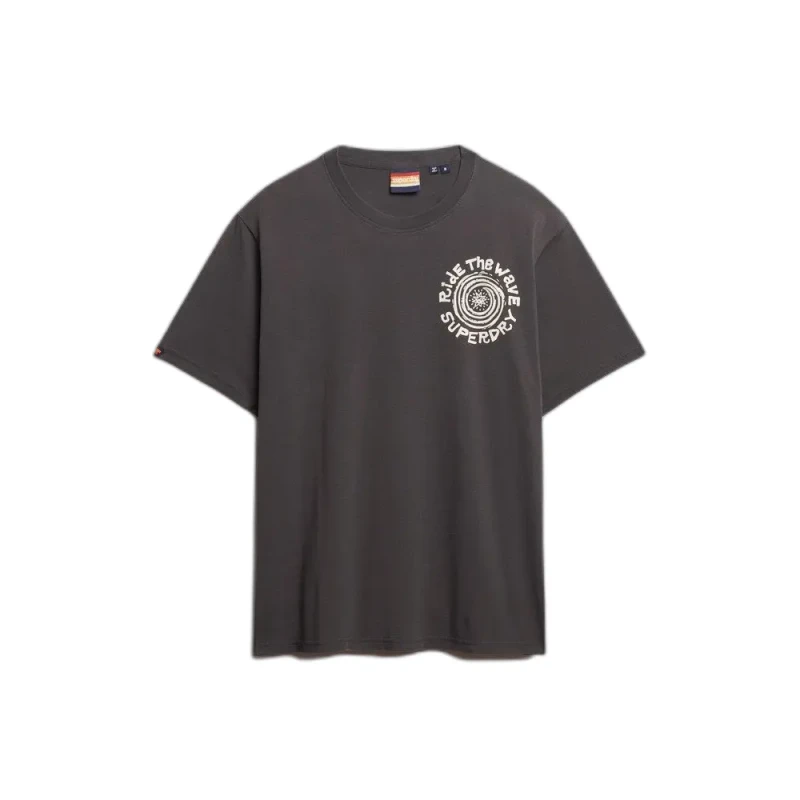 Image of Superdry T-Shirt Superdry Narrative Loose Noir Male L