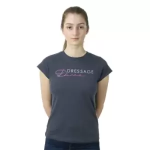 Image of HY Equestrian Equestrian Diva T-Shirt Juniors - Grey