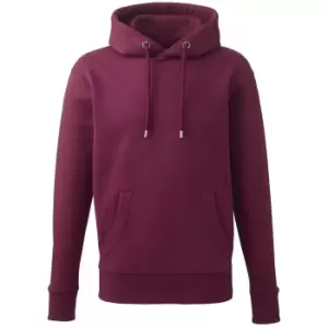 Image of Anthem Mens Organic Hoodie (S) (Burgundy)