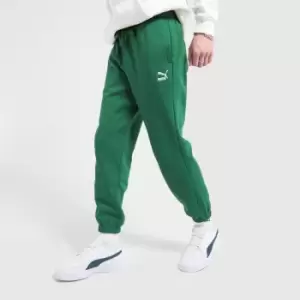 Image of PUMA Classic Small Logo Joggers In Green