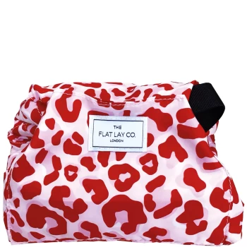 Image of The Flat Lay Co. Drawstring Bag - Pink Leopard