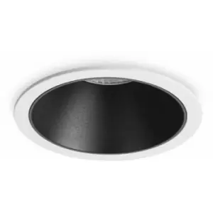 Image of Recessed spotlight White / Black GAME 1 bulb in Aluminum