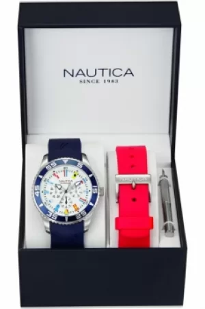 Image of Mens Nautica NST07 Flag Box Set Watch NAI13502G