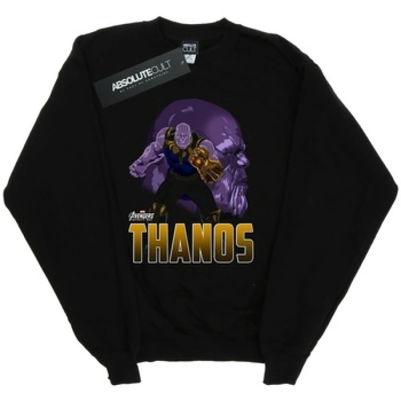 Image of Marvel Avengers Infinity War Thanos Character Sweatshirt Black male