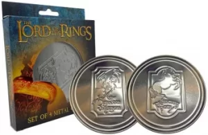 Image of The Lord of the Rings Coaster 4-Pack Green Dragon Glasses Coasters