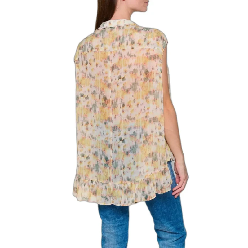 Image of Le Temps des cerises Womens blouse Le Temps des cerises Leana Jaune Female M