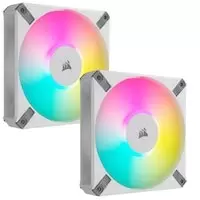 Image of Corsair AF140 RGB ELITE 140mm High-Performance PWM Twin Fan - White