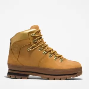 Image of Timberland Euro Hiker Hiking Boot For Her In Yellow Light Brown, Size 7