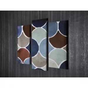Image of UC83 Multicolor Decorative Canvas Painting (3 Pieces)