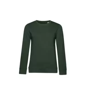 Image of B&C Womens/Ladies Organic Sweatshirt (L) (Forest Green)