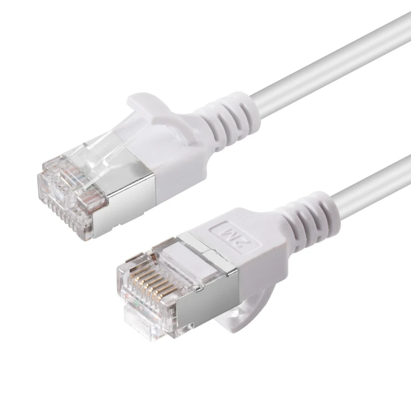 Image of Microconnect V-FTP6A02W-SLIM networking cable White 2m Cat6a U/FTP (S