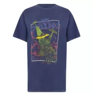 Image of Daisy Street Collide T Shirt - Blue