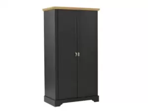 Image of Seconique Toledo Grey and Oak 2 Door Double Wardrobe