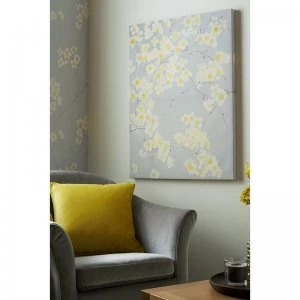 Image of Radiance Orchid Metallic Floral Printed Canvas