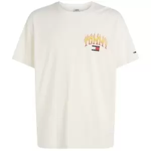 Image of Tommy Jeans Tjm Rlx Vintage Flame Tee - White