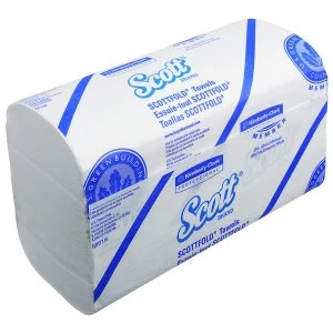 Image of Scott White M Fold Hand Towels 175 Sheets Pack of 25 6633