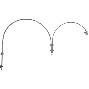 Image of Sienna Lighting - Sienna Gramineus Wall Light Steel Brushed