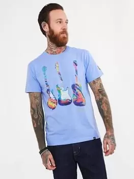 Image of Joe Browns Sensational Sounds Tee - Light Blue Size M, Men