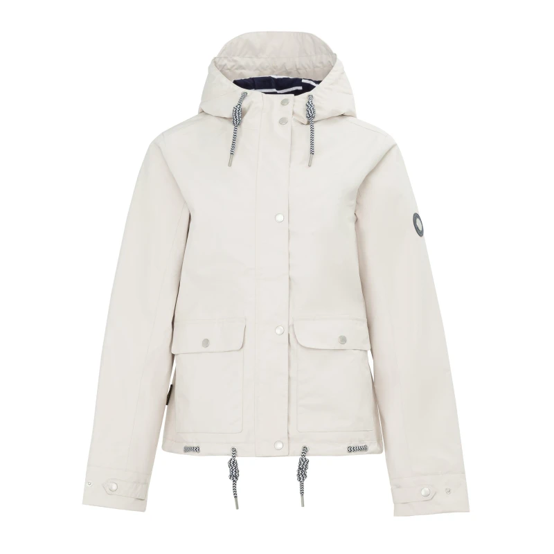 Image of Gelert Womens Coast Hooded Windproof Long Sleeve Waterproof Jacket Stone female 10 (38)