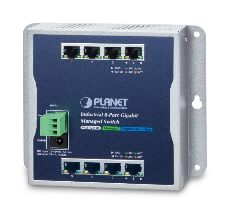 Image of PLANET WGS-4215-8T network switch Managed Gigabit Ethernet (10/100/100
