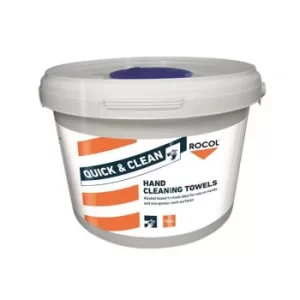 Image of ROCOL QUICK & CLEAN Hand Cleaning Towels (Tub 150)