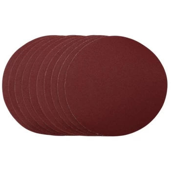 Image of 56180 Sanding Discs, 180mm, Hook & Loop, 120 Grit, (10 Pack) - Draper