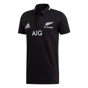 Image of adidas All Blacks Home Jersey Mens - Black