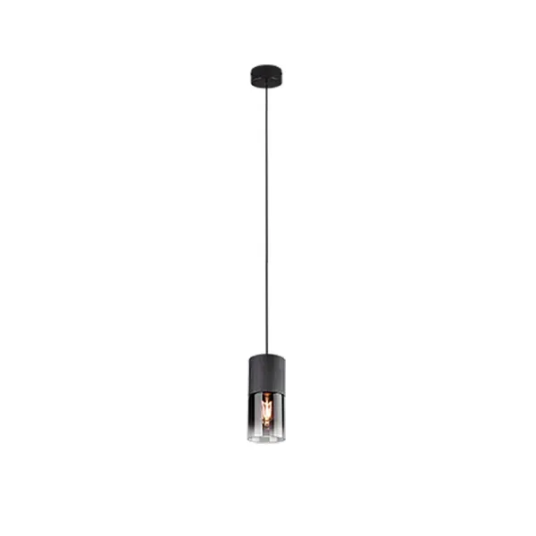 Image of Robin Modern Slim Pendant Ceiling Light Black Matt