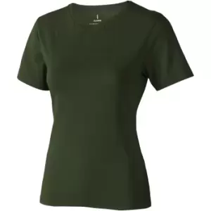 Image of Elevate Womens/Ladies Nanaimo Short Sleeve T-Shirt (L) (Army Green)