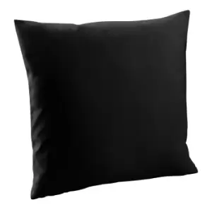 Image of Westford Mill Fairtrade Cotton Canvas Cushion Cover (S) (Black)