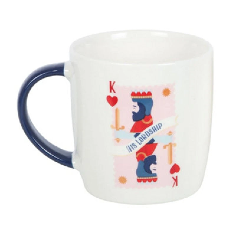 Image of Something Different Something Different His Lordship Playing Card Mug in Off White Off White One Size Unisex 5063693979591