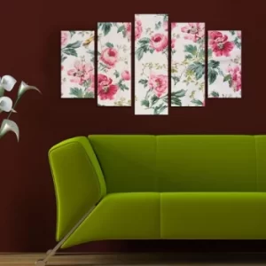 Image of 5PMDF-76 Multicolor Decorative MDF Painting (5 Pieces)