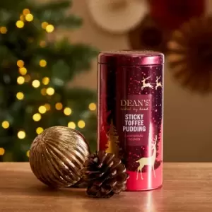 Image of Deans Sticky Toffee Pudding Shortbread Rounds Tin Red