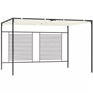Image of Vidaxl - Gazebo with Retractable Roof 3x4x2.3 m Cream 180 g/m² Cream