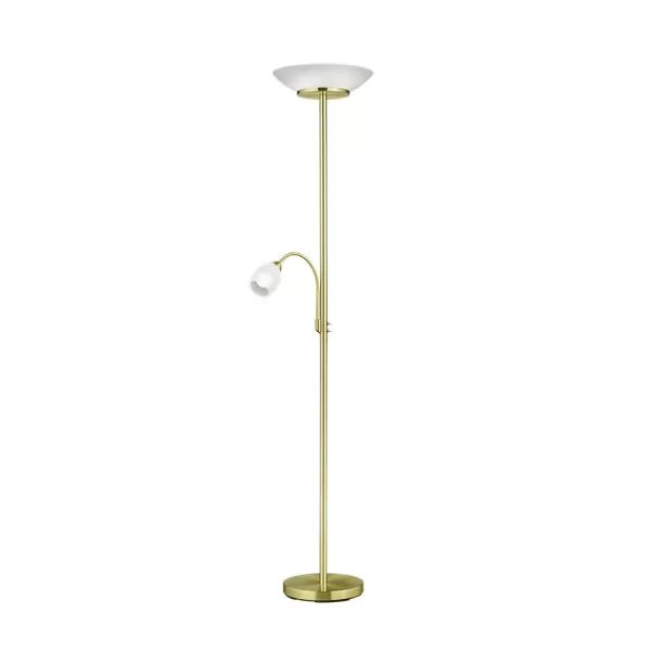 Image of Gerry Modern 2 Light Mother & Child Lamp Brass Matt