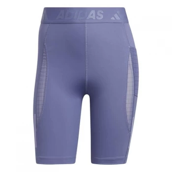 Image of adidas Techfit HEAT. RDY Short Tights Womens - Orbit Violet