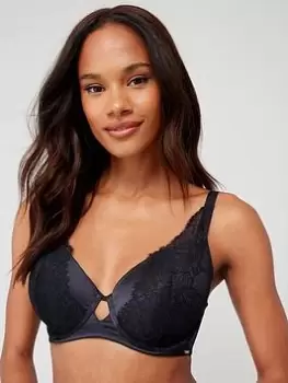 Image of DORINA Abelia Light Padded Demi Bra - Black, Size 36C, Women