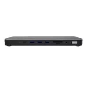 Image of V7 DOCKTB4PT notebook dock/port replicator Wired Thunderbolt 4 Black Silver