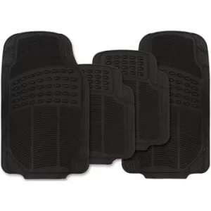 Image of Streetwize Explorer Rubber Mat Set Black 4 Piece
