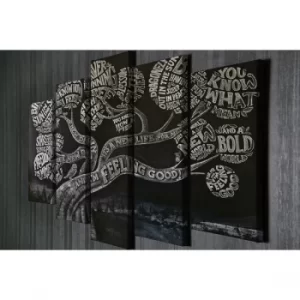 Image of BC111 Multicolor Decorative Canvas Painting (5 Pieces)