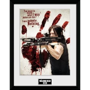 Image of The Walking Dead Bloody Hand Daryl Collector Print