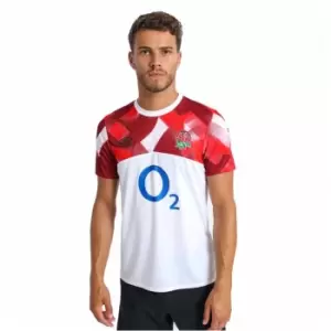 Image of Umbro England Rugby Warm Up Top Mens - Red