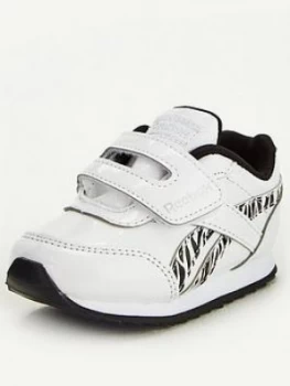 Image of Reebok Royal Zebra Toddler Trainers - White/Black, Size 7