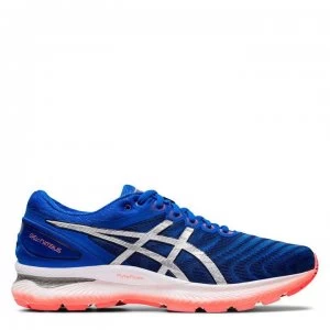 Image of Asics Gel Nimbus 22 Mens Running Shoes - Blue/Silver