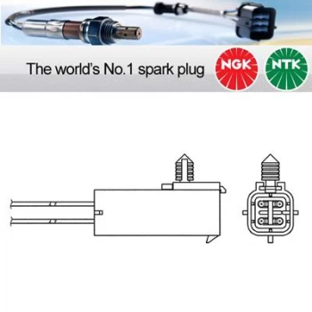 Image of 1x NGK NTK Oxygen O2 Lambda Sensor OZA28-C3 OZA28C3 (6380)