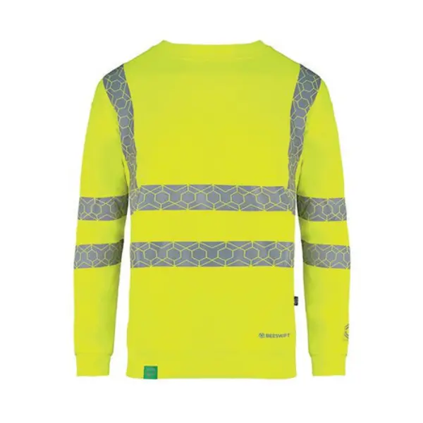 Image of Beeswift Envirowear Beeswift Envirowear High Visibility Sweatshirt Saturn Yellow L EWCSSSYL